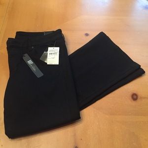 Kut from the Kloth Jeans. Bootcut black jeans.